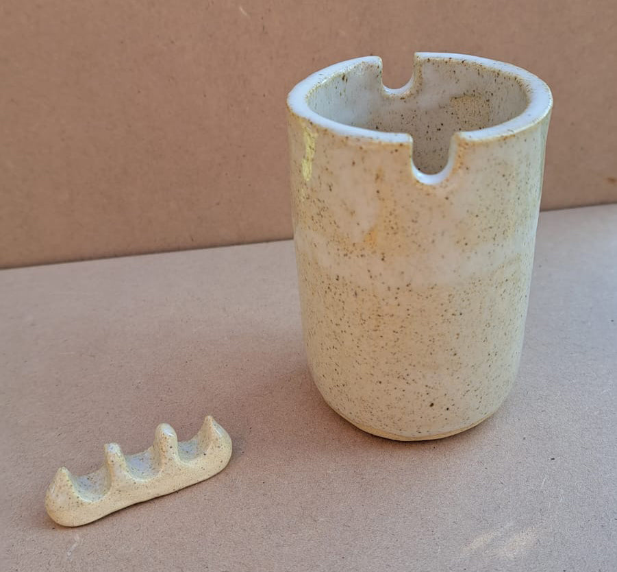 Vaso para pinceles & Portapincel